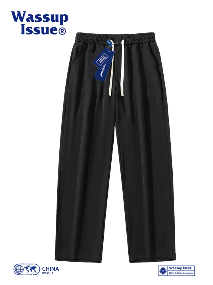 WASSUP ISSUE Ice Silk Men's Trendy Brand Wide Straight Leg Floor Dragging Loose Casual Long Pants For Men
WASSUP ISSUE Ice Silk Men's Trendy Brand Wide Straight Leg Floor Dragging Loose Casual Long Pants For Men