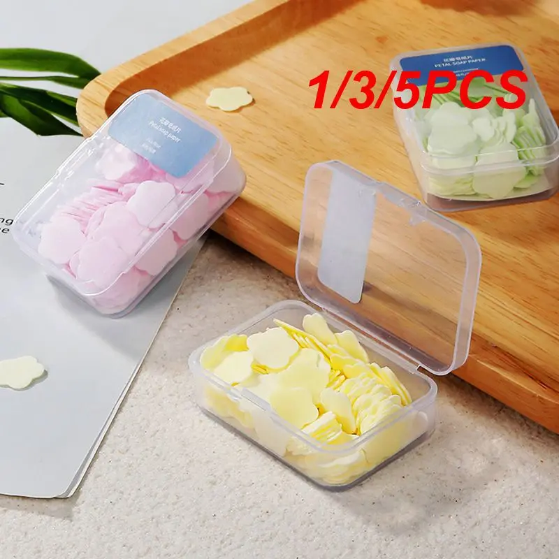 

1/3/5PCS BOX Strawberry Disposable Scented Slice Paper Cleaning Soaps Washing Hands Portable Hand Wash Petal Soap Papers Body