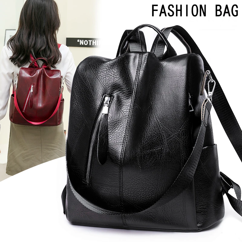 Women Quality Leather Backpacks for Girls Sac A Dos Casual Daypack Black Vintage Backpack School Bags for Girls Mochila Rucksack
Women Quality Leather Backpacks for Girls Sac A Dos Casual Daypack Black Vintage Backpack School Bags for Girls Mochila Rucksack