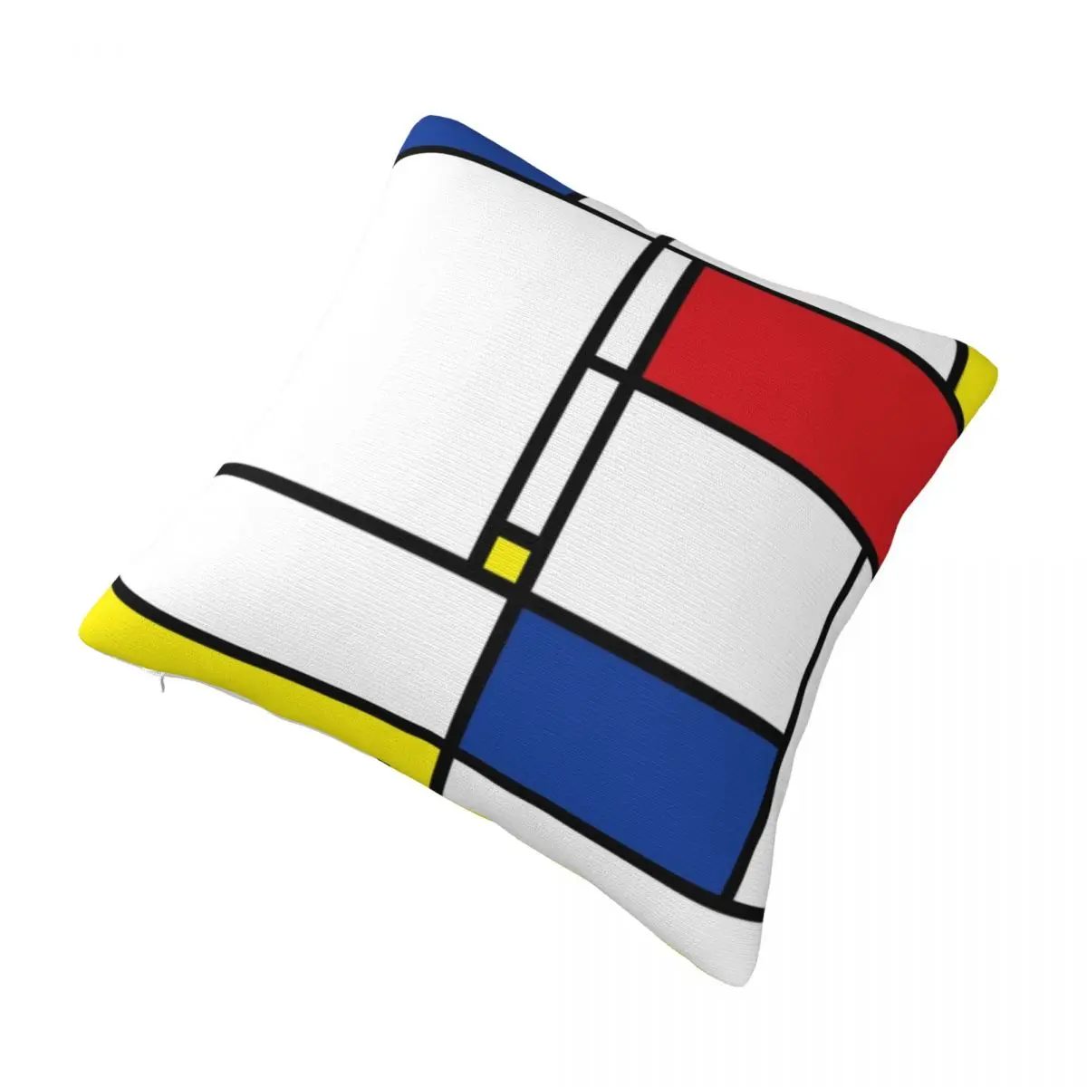 

Mondrian Abstract Art Deco Graphic Square Pillowcase Polyester Pillow Cover Velvet Cushion Zip Decorative Comfort Throw Pillow