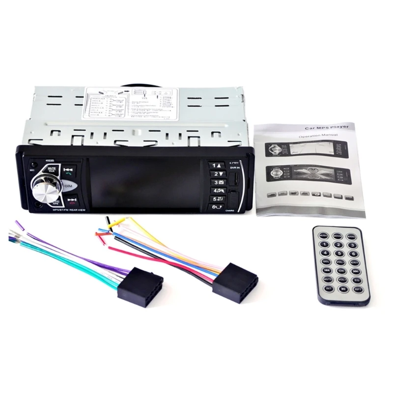 

Аудиосистема 4,1-дюймовый автомобильный мультимедийный MP5-плеер с поддержкой AUX TF-карты FM-радио заднего вида стереорадио