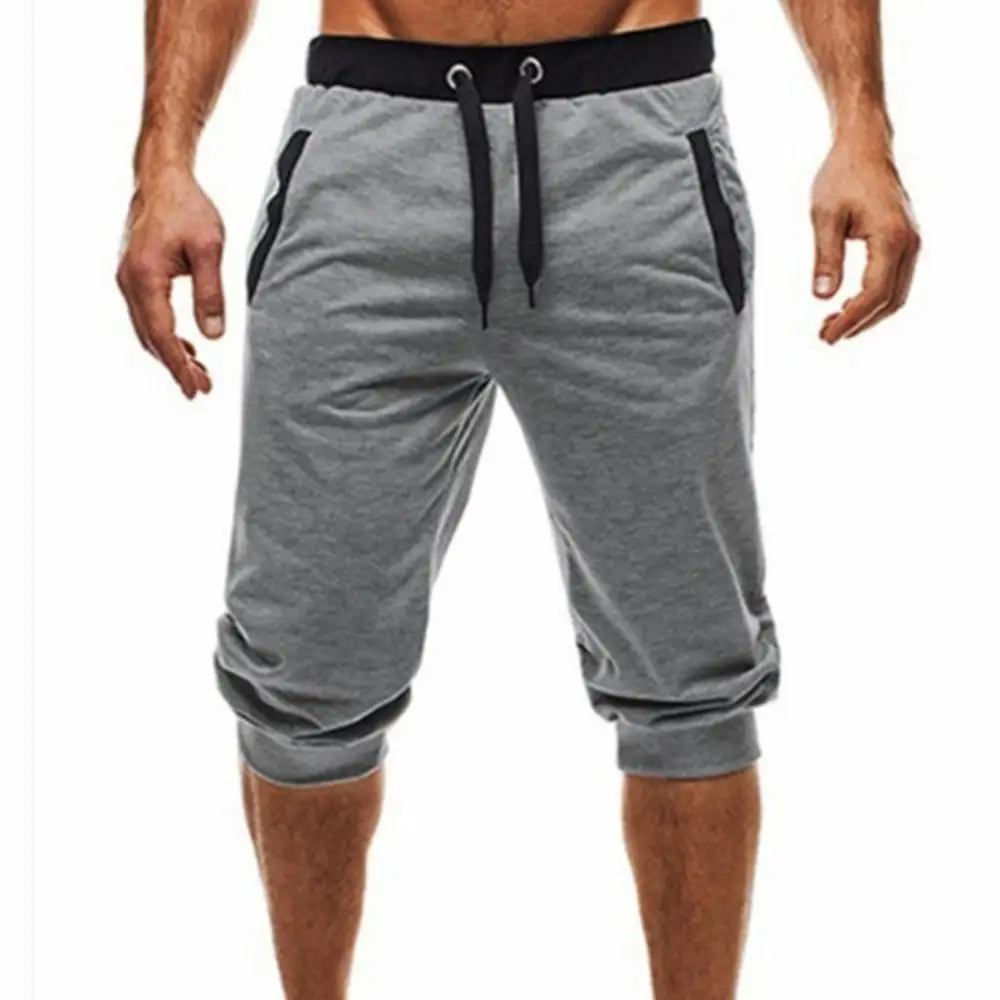 

Men Pants Summer Harem Slacks Shorts Sport Sweatpants Drawstring Jogger Trousers Sportswear Slim Fit Black Jogger For Daily Work