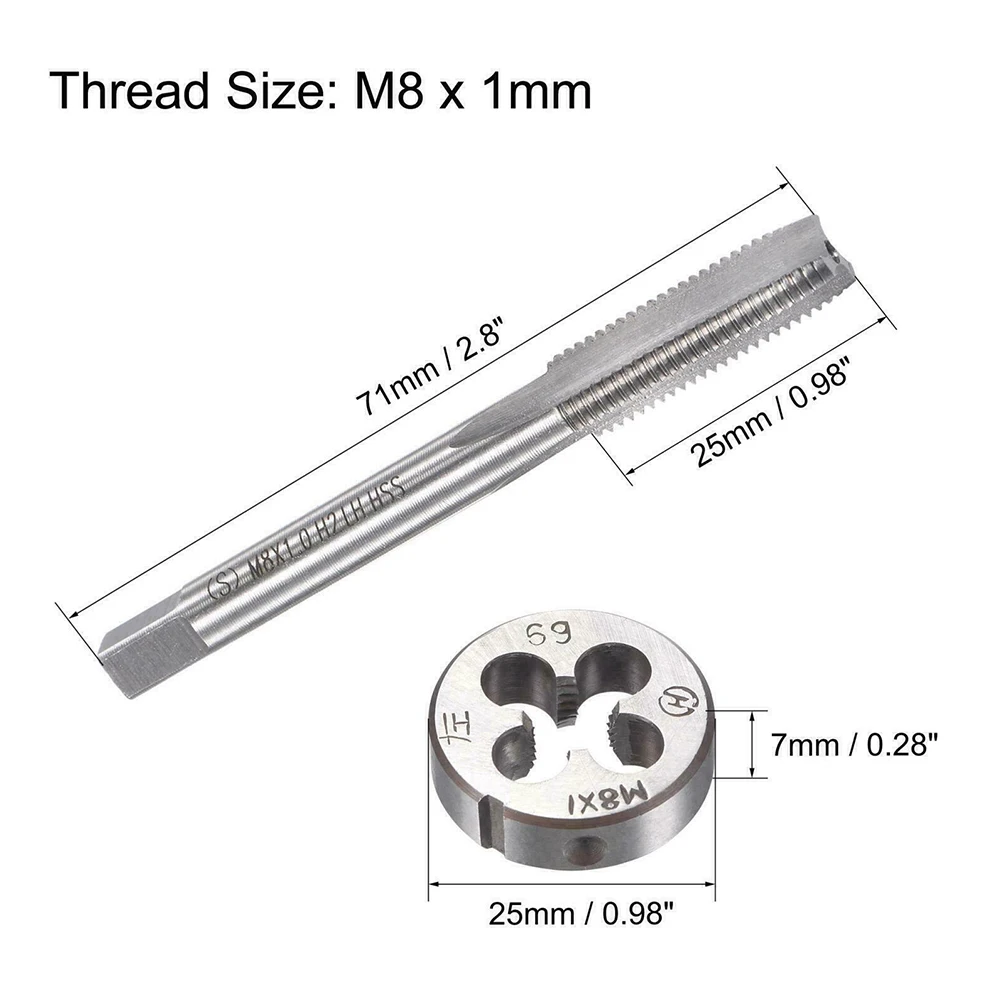 Durable For Stainless Steel Iron Copper Tap Die 1mm Allow Cutting Circular Cutters High Speed Steel Left Hand M8
Durable For Stainless Steel Iron Copper Tap Die 1mm Allow Cutting Circular Cutters High Speed Steel Left Hand M8