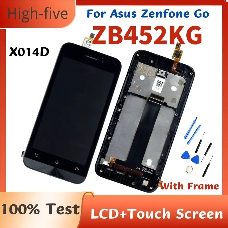 

Original LCD For Asus Zenfone Go ZB452KG X014D LCD Display Touch Screen Digitizer Assembly with Frame ZB452KG Screen Replacement