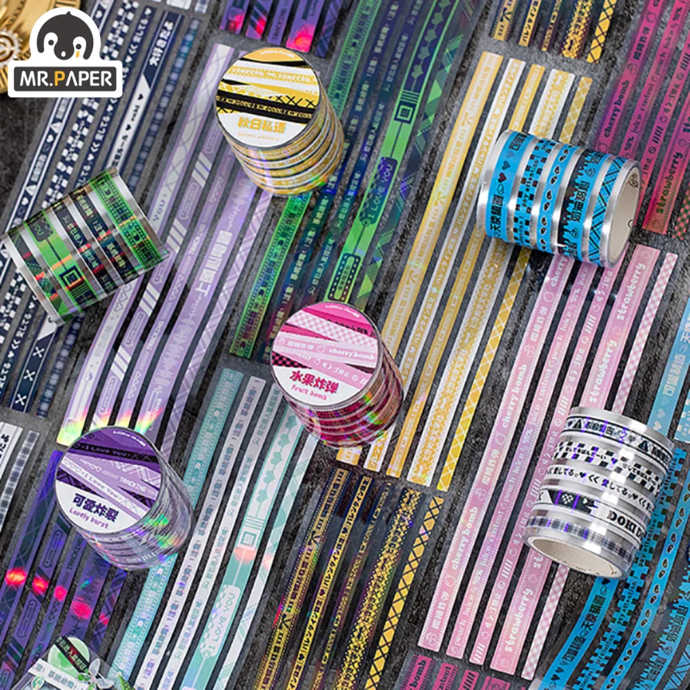 Mr. Paper 6 Style200cm/roll Aesthetic Heart Type Expressive Tape Creative Warning Line Hand Account Decorative Stationery Tape
Mr. Paper 6 Style200cm/roll Aesthetic Heart Type Expressive Tape Creative Warning Line Hand Account Decorative Stationery Tape