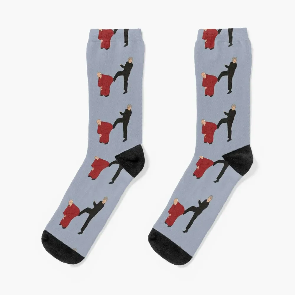 

Father Ted Kicking Bishop Brennan Up The Arse Socks gym christmas gift Lots Socks For Women Men's