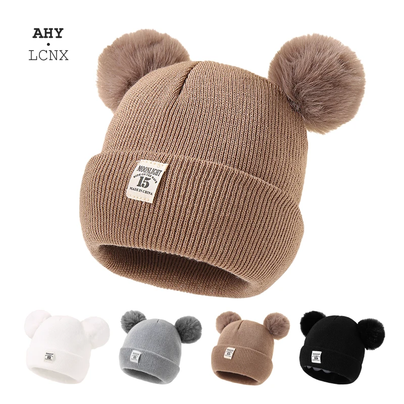 Winter Children Warm Baby Knitted Hats With Pom Pom Kids Knit Beanie Hats Solid Color Children's Hat For Boys Girls Accessories
Winter Children Warm Baby Knitted Hats With Pom Pom Kids Knit Beanie Hats Solid Color Children's Hat For Boys Girls Accessories