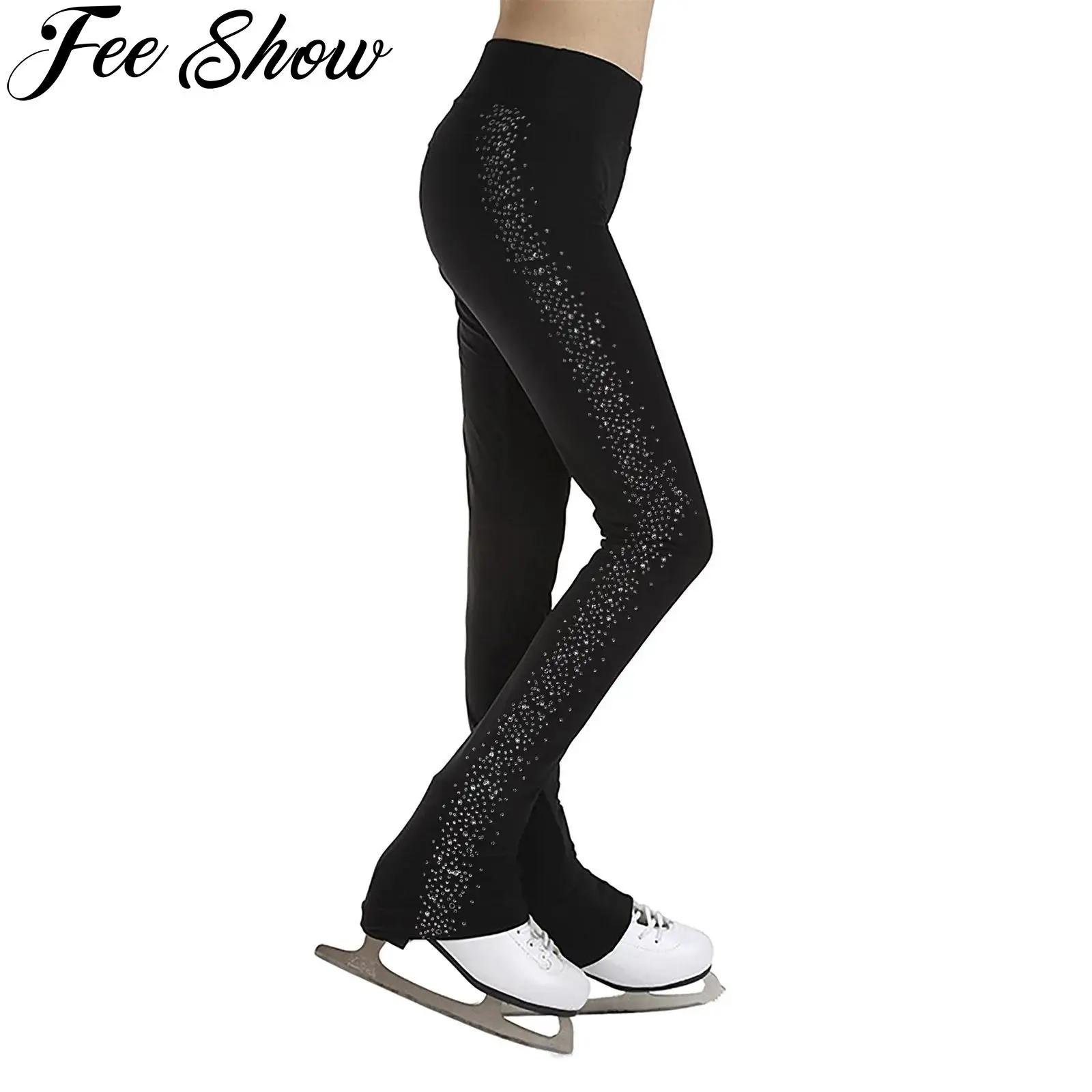 Kids Girls Sparkly Rhinestones Figure Skating Pants High Waist Elastic Waistband Training Leggings for Dance Stage Performance
Kids Girls Sparkly Rhinestones Figure Skating Pants High Waist Elastic Waistband Training Leggings for Dance Stage Performance
