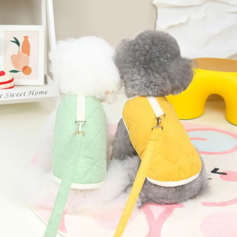Vest Dogs Clothing Pet Solid Cotton Coat Jacket Dog Clothes Thermal Outfits Cute Autumn Winter Yorkies Warm Green Boy Mascotas
Vest Dogs Clothing Pet Solid Cotton Coat Jacket Dog Clothes Thermal Outfits Cute Autumn Winter Yorkies Warm Green Boy Mascotas
