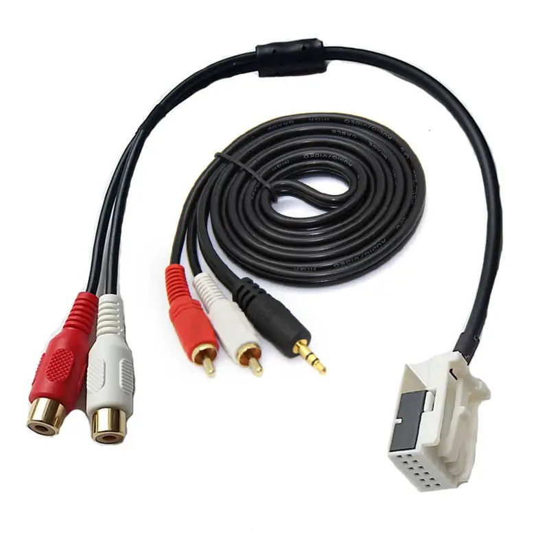 Car Stereo Audio 2RCA Cable Adapter For BMW E60 E63 E64 E65 E66 E81 E82 E87 E88 E70 E90 E91 E92
Car Stereo Audio 2RCA Cable Adapter For BMW E60 E63 E64 E65 E66 E81 E82 E87 E88 E70 E90 E91 E92