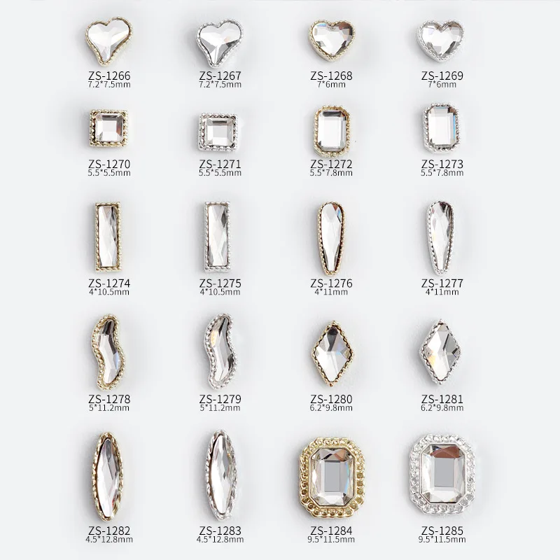 10pcs/ot Nail Enhancement New Alloy Crystal Diamond Jewelry Love Slant Heart Drops Octagonal Simple Fashion Accessories
10pcs/ot Nail Enhancement New Alloy Crystal Diamond Jewelry Love Slant Heart Drops Octagonal Simple Fashion Accessories