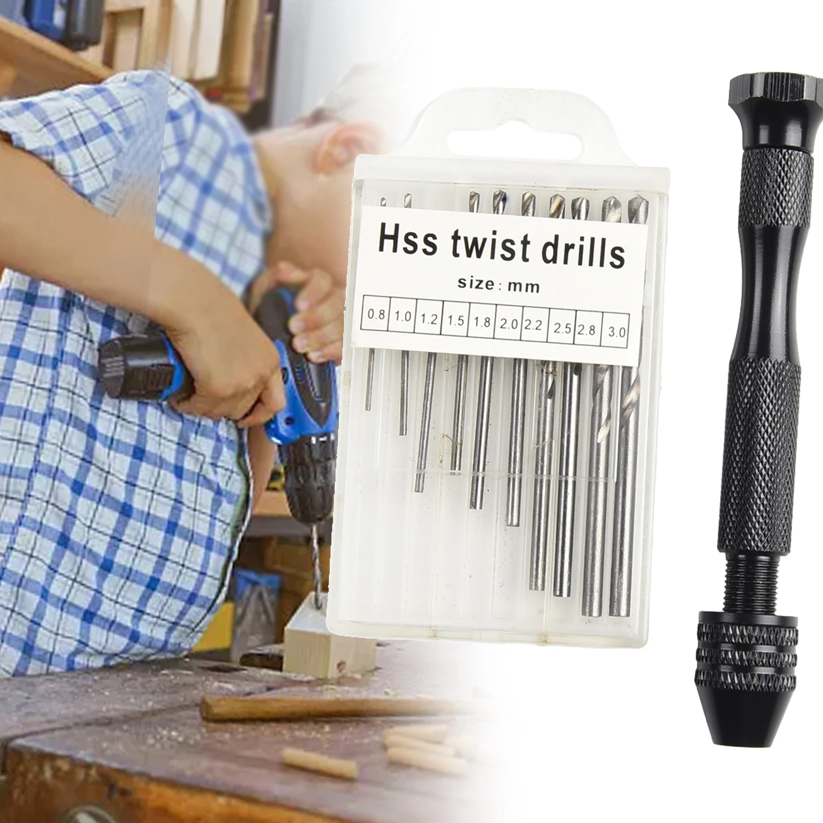 0.3-3.2mm Aluminum-Alloy Woodworking Tools Drilling Rotary Tool Manual Twists Drill Bit Mini Hand Drill For Jewelry Craft Watch
0.3-3.2mm Aluminum-Alloy Woodworking Tools Drilling Rotary Tool Manual Twists Drill Bit Mini Hand Drill For Jewelry Craft Watch