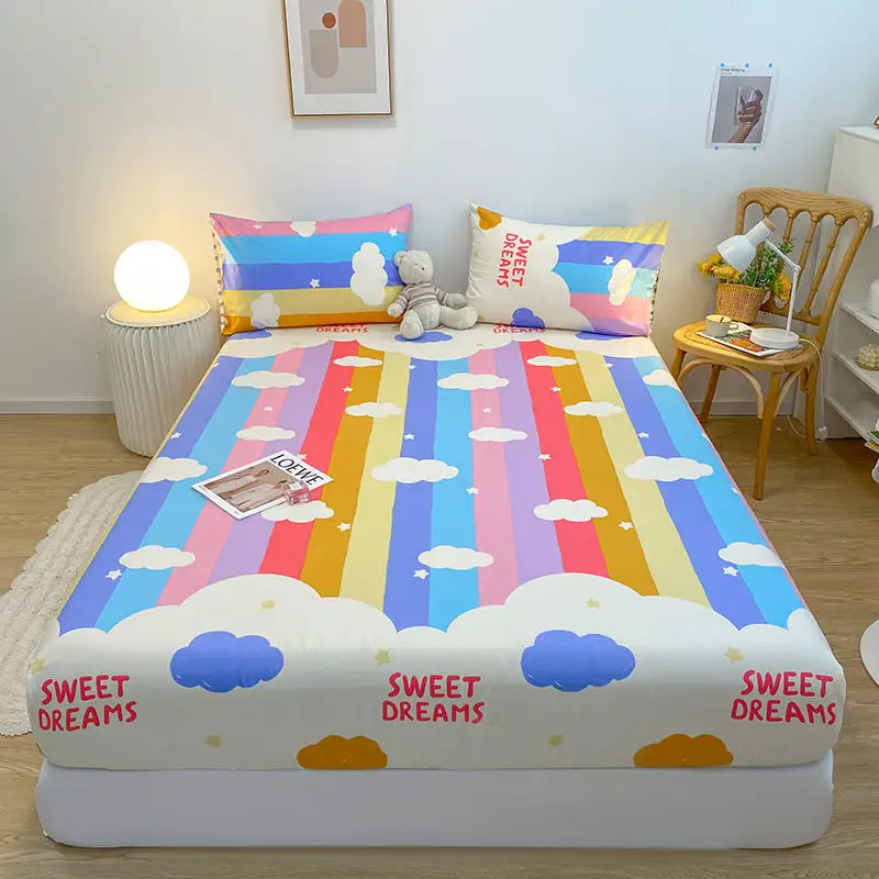 Yaapeet 1pc 100% Pure Cotton Queen Size Bottom Sheet Rainbow Print Bed Sheet With Rubber Single Size Bed Covers (No Pillowcase)
Yaapeet 1pc 100% Pure Cotton Queen Size Bottom Sheet Rainbow Print Bed Sheet With Rubber Single Size Bed Covers (No Pillowcase)