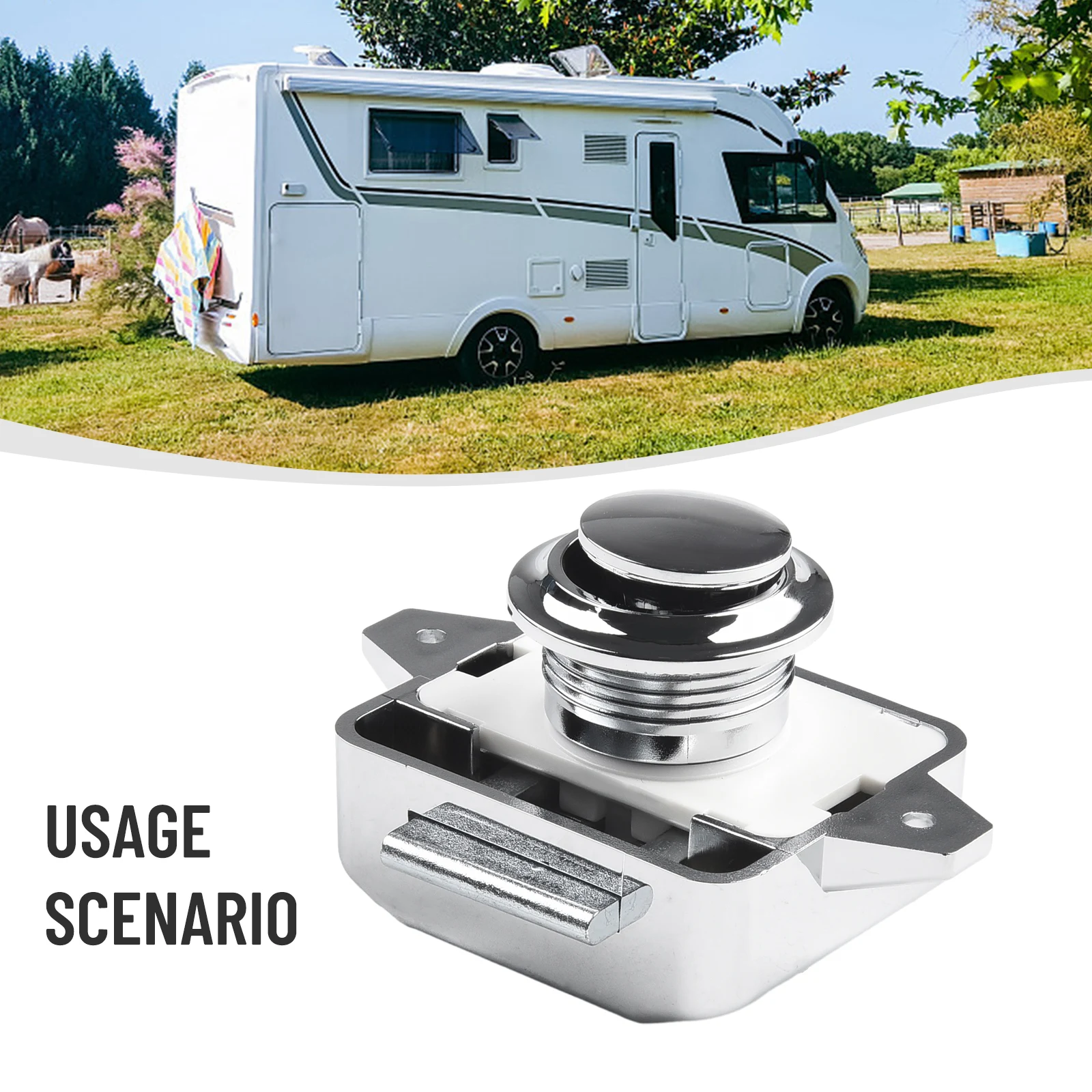 Knob Button Catch Lock Motorhome Button Cabinet Cupboard Door Furniture Hardware L-shaped Plate RV Screws Practical
Knob Button Catch Lock Motorhome Button Cabinet Cupboard Door Furniture Hardware L-shaped Plate RV Screws Practical