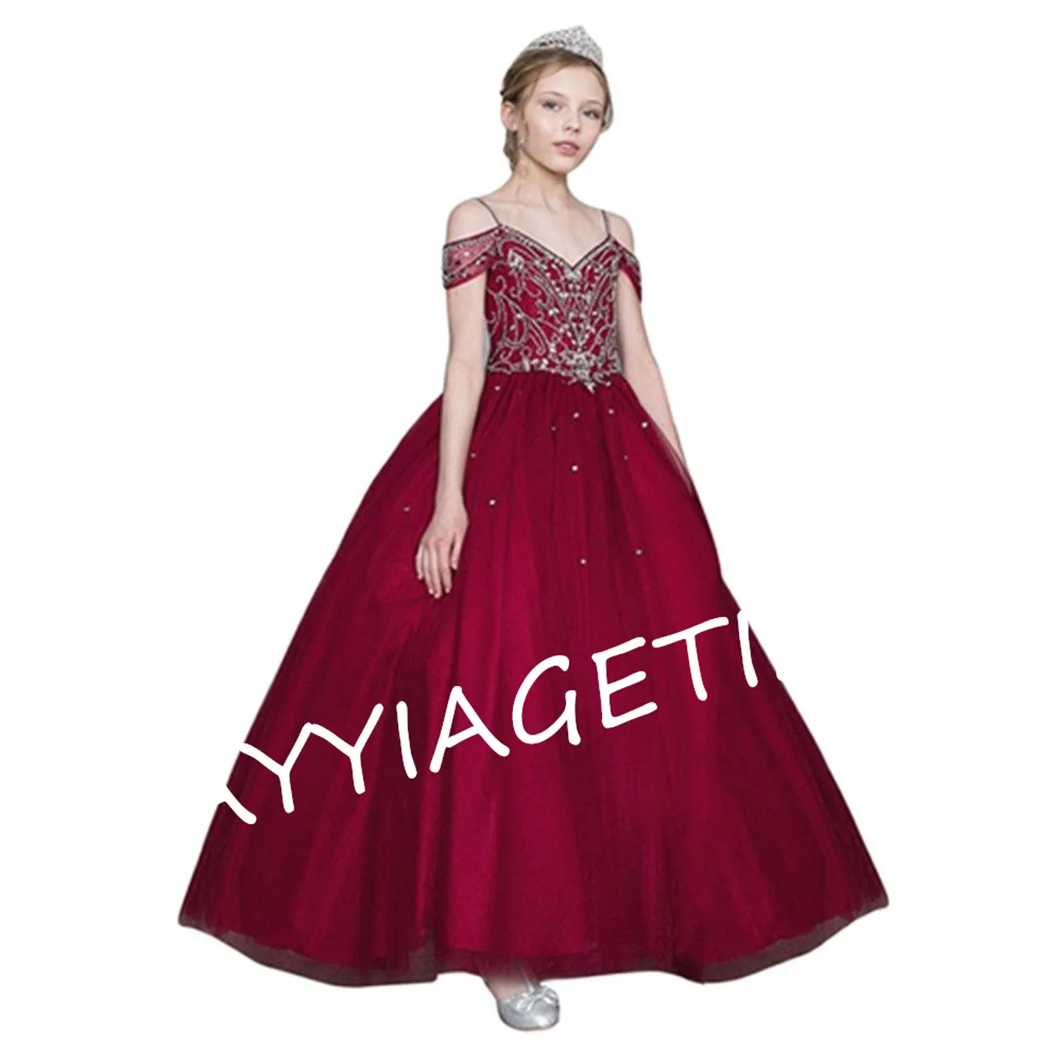 Flower Girls Dress Beading Tulle Tutu Kids First Communion Dresses Girls Princess Pageant Party Ball Gown for Bridal Wedding
Flower Girls Dress Beading Tulle Tutu Kids First Communion Dresses Girls Princess Pageant Party Ball Gown for Bridal Wedding