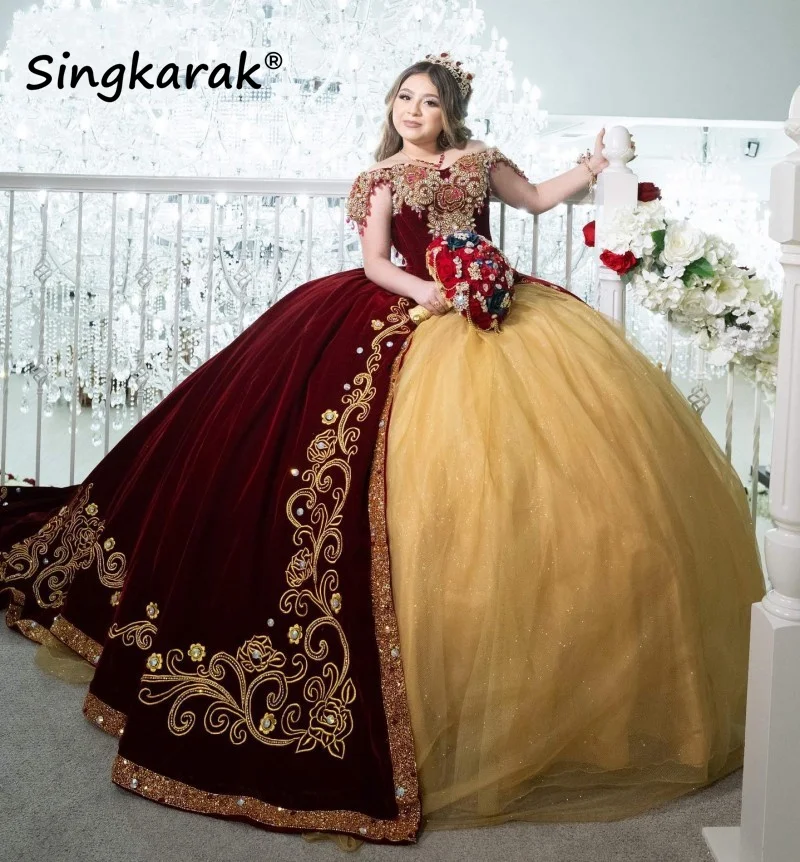 Luxury Vestidos De 15 Quinceañera Applique Crystal Beads Rhinestones Quinceanera Dress Off Shoulder Sweet 16 Gowns
Luxury Vestidos De 15 Quinceañera Applique Crystal Beads Rhinestones Quinceanera Dress Off Shoulder Sweet 16 Gowns