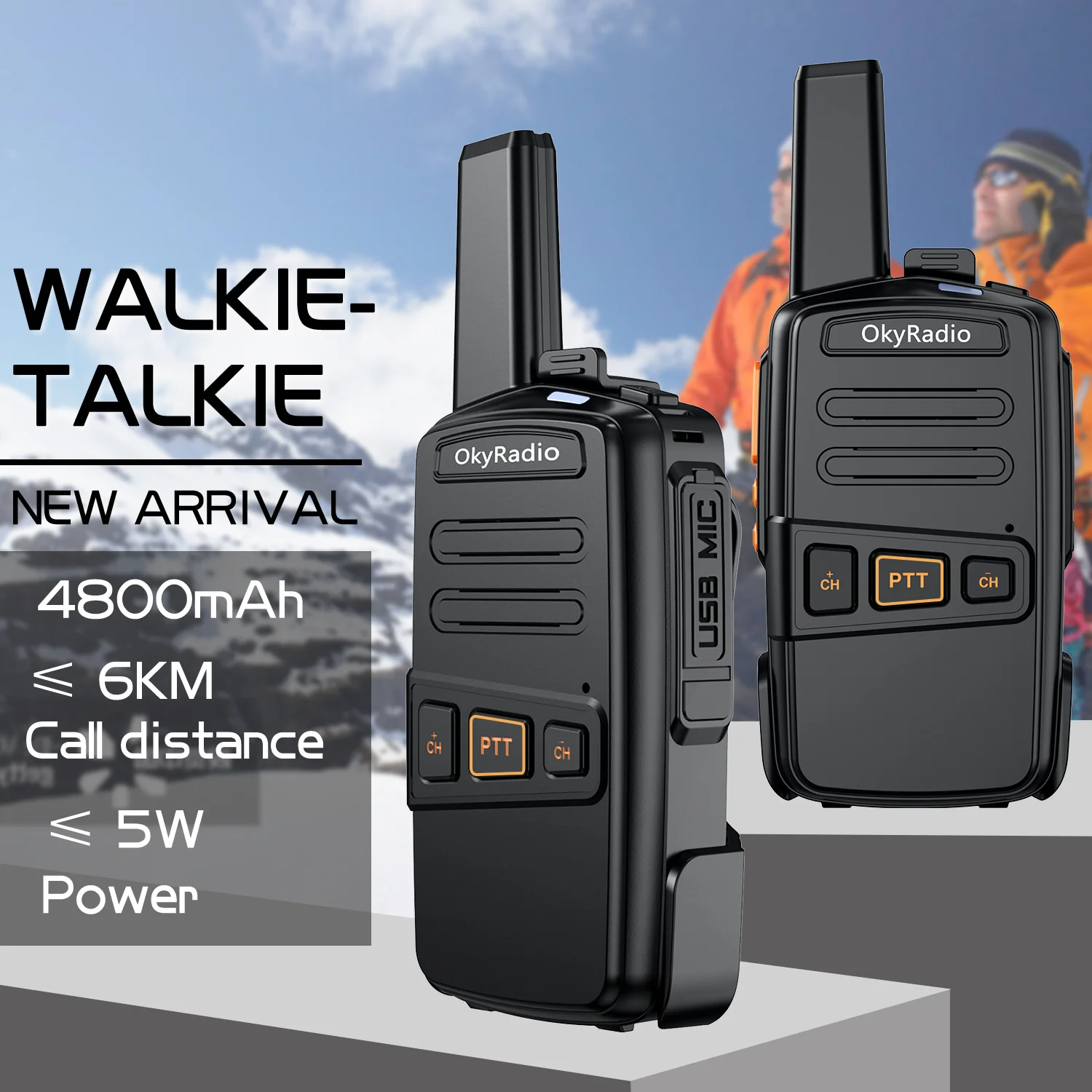 Популярная компактная онлайн рация UV-5R 2 шт./лот двухсторонняя Uv5r 128CH 5W VHF UHF 136-174Mhz