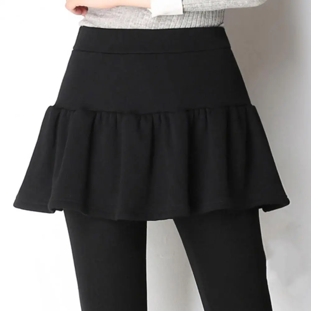 Women Culottes Thick Plush Lady Pants Thermal Thigh Leggings Women's Slim Fit Pleated Skirt Pants with High Waist Elasticity
Women Culottes Thick Plush Lady Pants Thermal Thigh Leggings Women's Slim Fit Pleated Skirt Pants with High Waist Elasticity
