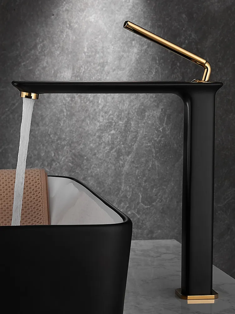 Brass Bathroom Basin Faucets Sink Mixer Taps Hot & Cold Tall Water Crane Single Handle Black & Gold/Chrome/Gun Grey Deck Mounted
Brass Bathroom Basin Faucets Sink Mixer Taps Hot & Cold Tall Water Crane Single Handle Black & Gold/Chrome/Gun Grey Deck Mounted