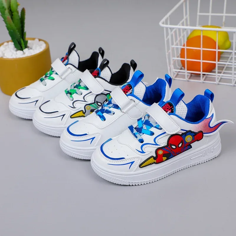 أحذية رياضية للبنات 2023 أحذية رياضية كاجوال جلدية جديدة للأطفال أحذية رياضية متوسطة وكبيرة على شكل سبايدر مان للأولاد أحذية رياضية للبنات 2023 أحذية رياضية كاجوال جلدية جديدة للأطفال أحذية رياضية متوسطة وكبيرة على شكل سبايدر مان للأولاد