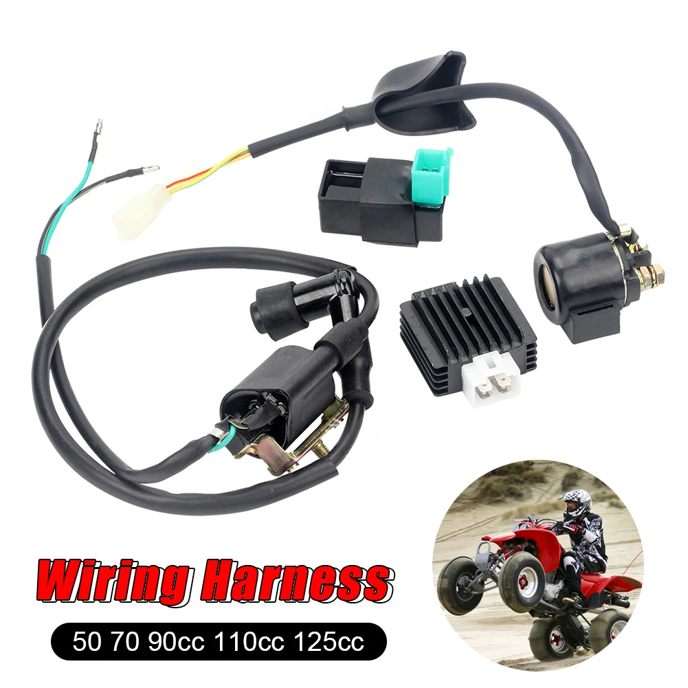 Ignition with Rotor Coil 5Pin CDI Voltage Regulator 4Pin Rectifier Starting Relay for ATV Quad 50/70/90/110/125cc Accessories
Ignition with Rotor Coil 5Pin CDI Voltage Regulator 4Pin Rectifier Starting Relay for ATV Quad 50/70/90/110/125cc Accessories