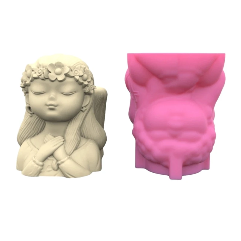 Garland Girl Gypsum Flower Pot Silicone Mold Epoxy Resin Casting Mold Succulent Vase Cement Mold Candle Holder Mold
Garland Girl Gypsum Flower Pot Silicone Mold Epoxy Resin Casting Mold Succulent Vase Cement Mold Candle Holder Mold