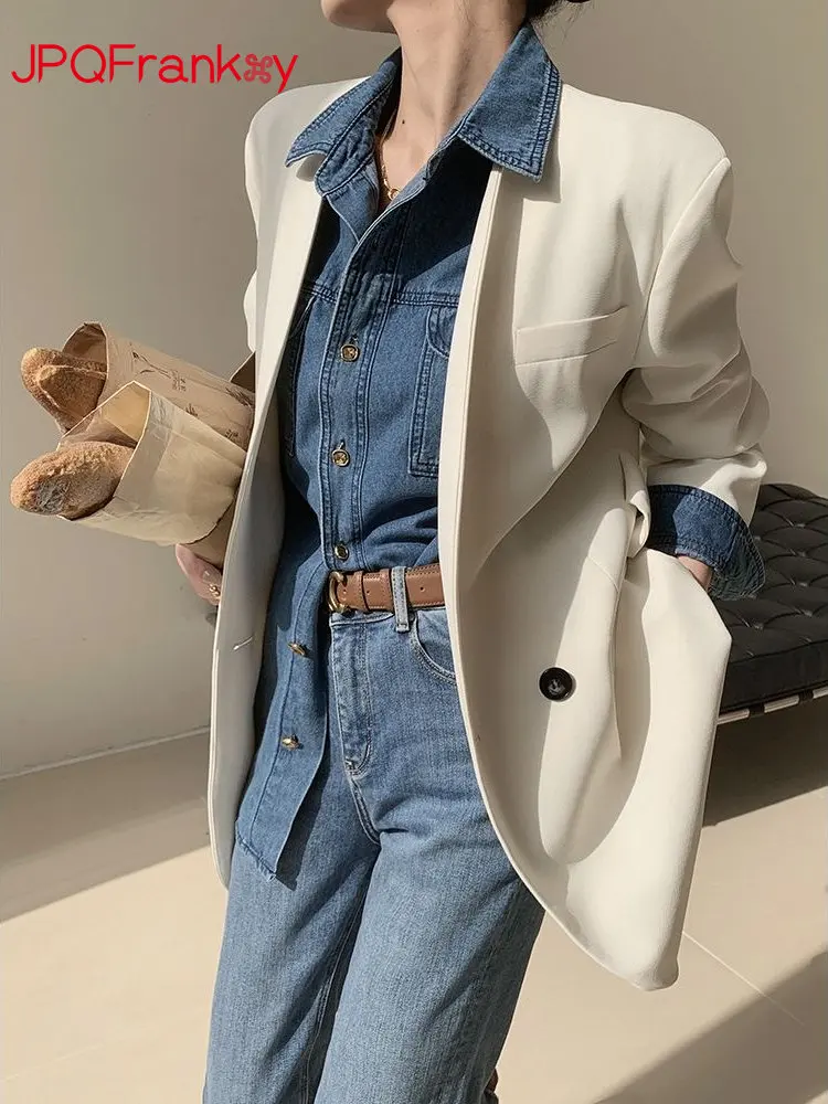 Dimple Custom White Premium Suit Coat Women's Spring and Autumn 2024 New Loose Versatile Suit Top Blazers for Women Coats
Dimple Custom White Premium Suit Coat Women's Spring and Autumn 2024 New Loose Versatile Suit Top Blazers for Women Coats