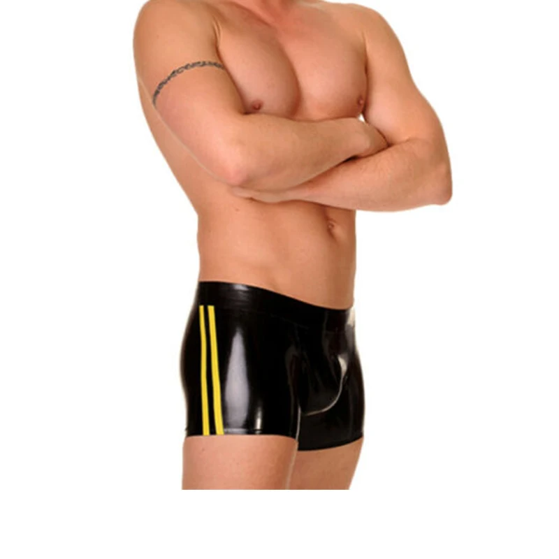Latex Boxer Rubber Tight Shorts Fetish Men Underwear Briefs Boxer Panties Yellow with Black Handmade
Latex Boxer Rubber Tight Shorts Fetish Men Underwear Briefs Boxer Panties Yellow with Black Handmade