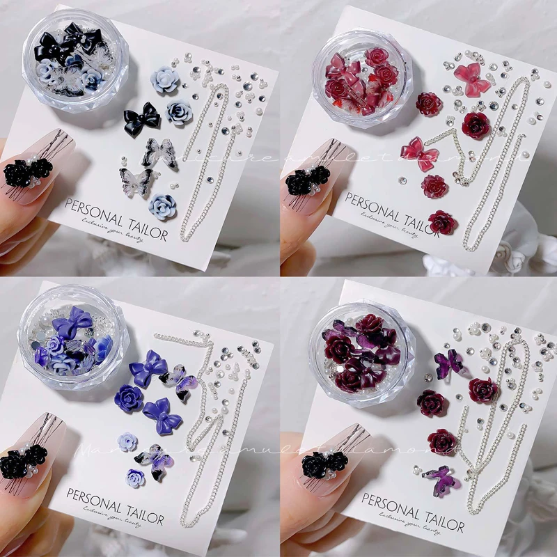 Mix And Match Chain Crystal Flower Butterfly Nail Art Decorations Mix Metal Pearls Holographic DIY Nails Rhinestones Accessories
Mix And Match Chain Crystal Flower Butterfly Nail Art Decorations Mix Metal Pearls Holographic DIY Nails Rhinestones Accessories