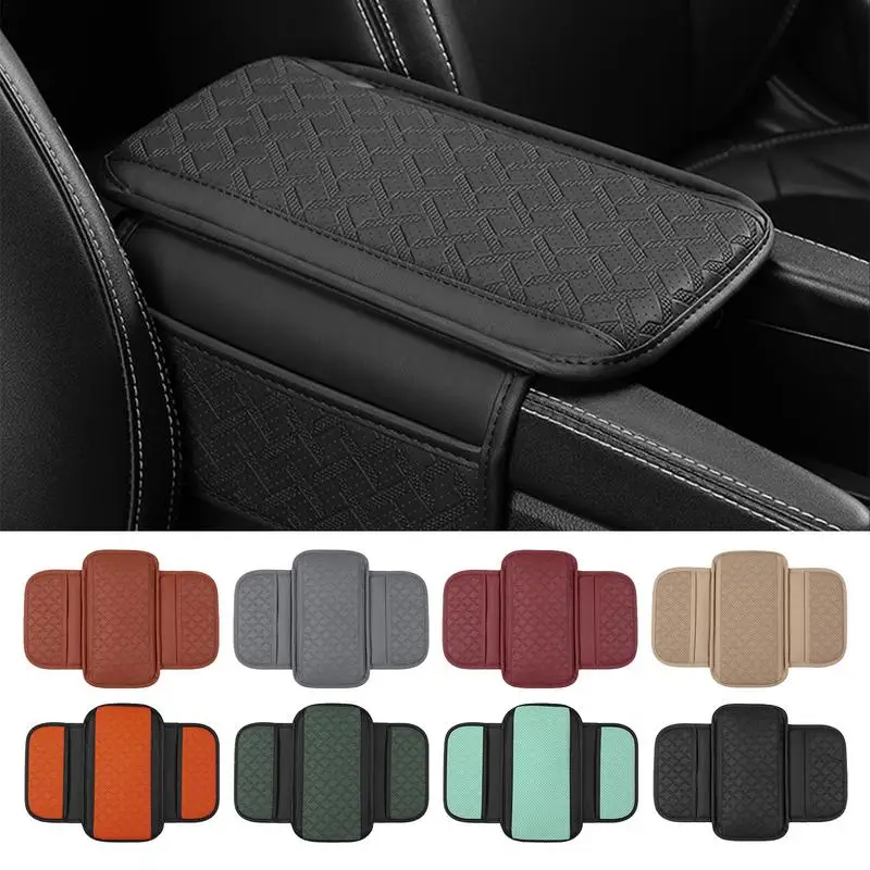 

Car Armrest Cover Height Pad with Storage Automotive Hand Rest Cushion Memory Foam Console Center Elbow Pillow for Cars