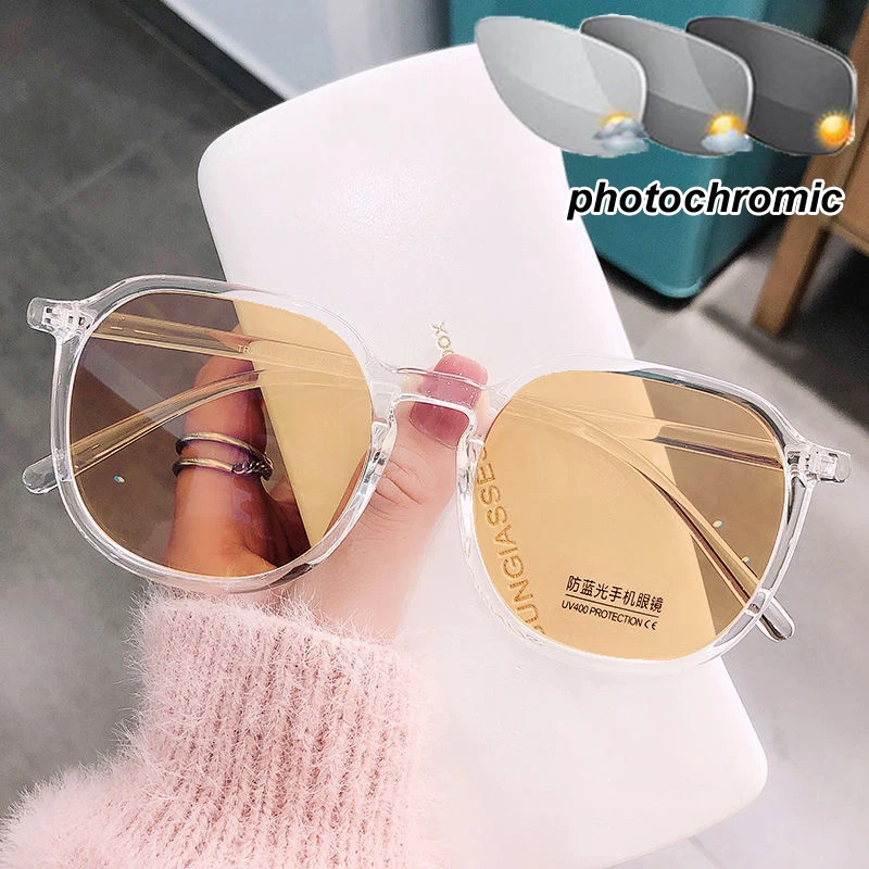 Round Frame Photochromic Myopia Glasses Fashion Trend Myopia Eyeglasses Finished Optical Outdoor Nearsighted Eyewear Diopter
Round Frame Photochromic Myopia Glasses Fashion Trend Myopia Eyeglasses Finished Optical Outdoor Nearsighted Eyewear Diopter