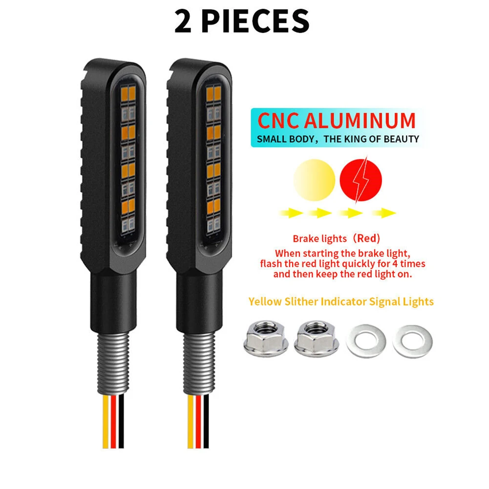 Turn Signal Indicators Light Motorcycle Aluminum Housing Black DC 12V Vibration Proof 16 LED Housing 180 Degrees
Turn Signal Indicators Light Motorcycle Aluminum Housing Black DC 12V Vibration Proof 16 LED Housing 180 Degrees