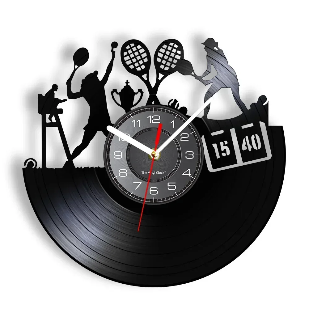 

Настенные часы с виниловой пластиной для теннисных игр