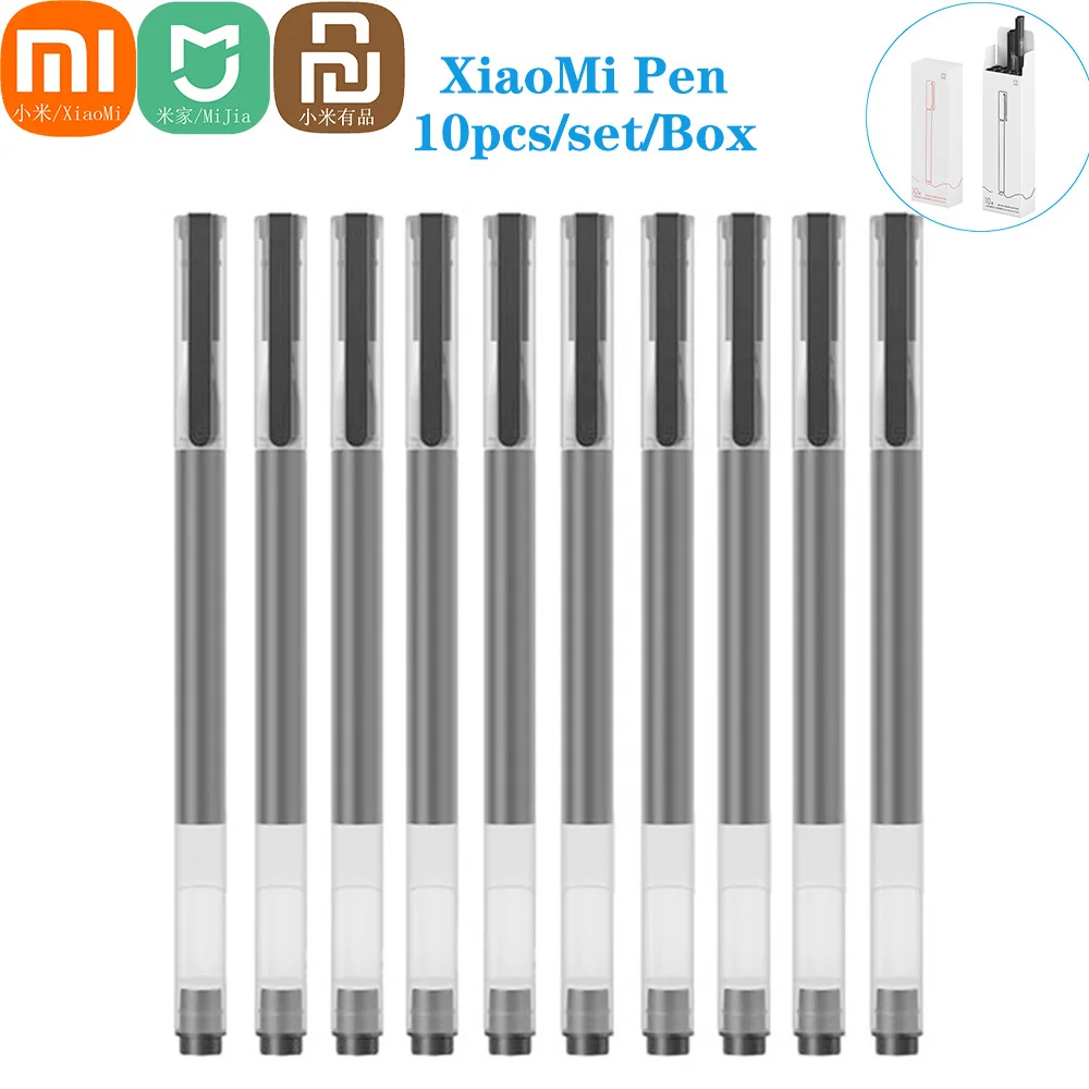 

2021 New Original xiaomi mijia gel pen Japan ink refill Signing Pen 0.5mm black ZTE pen suitable office Learning