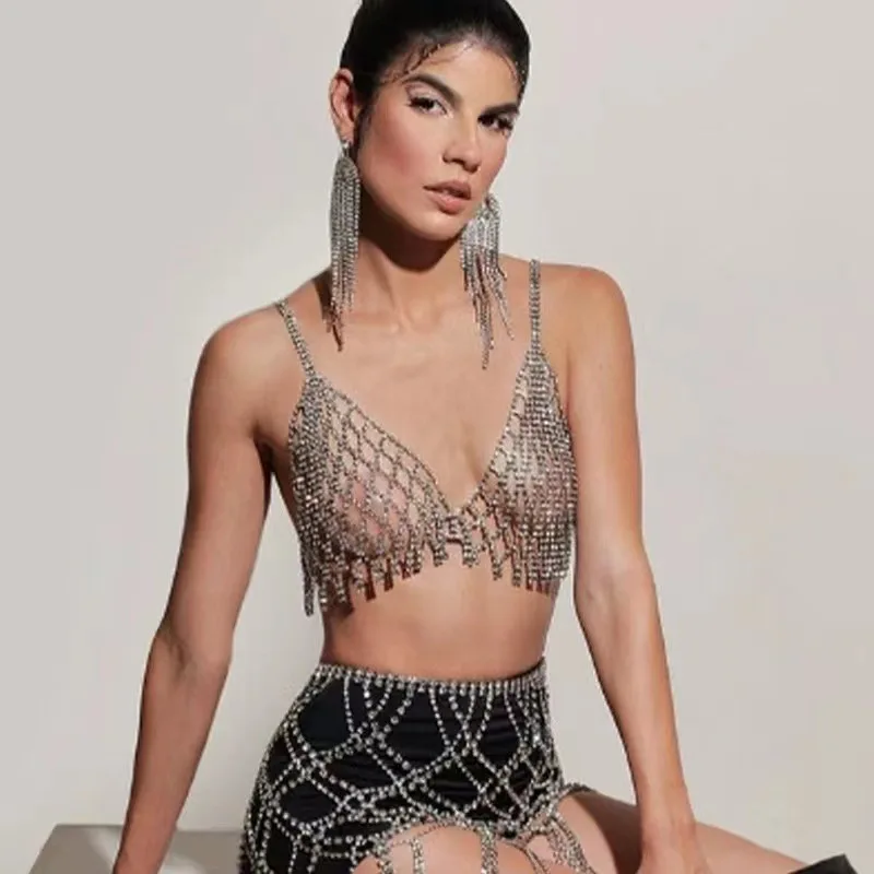 Shiny Rhinestone Chest Chain Cross Harness for Women Festival Accessories Bikini Body Jewelry Bra Sexy Lingerie Body
Shiny Rhinestone Chest Chain Cross Harness for Women Festival Accessories Bikini Body Jewelry Bra Sexy Lingerie Body