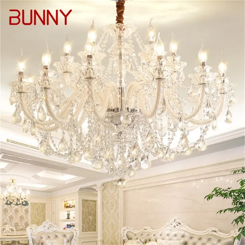 BUNNY Nordic Chandelier Lamps LED Luxury Candle Pendant Crystal Hanging Lights Modern Fixtures for Home Villa Hall
BUNNY Nordic Chandelier Lamps LED Luxury Candle Pendant Crystal Hanging Lights Modern Fixtures for Home Villa Hall