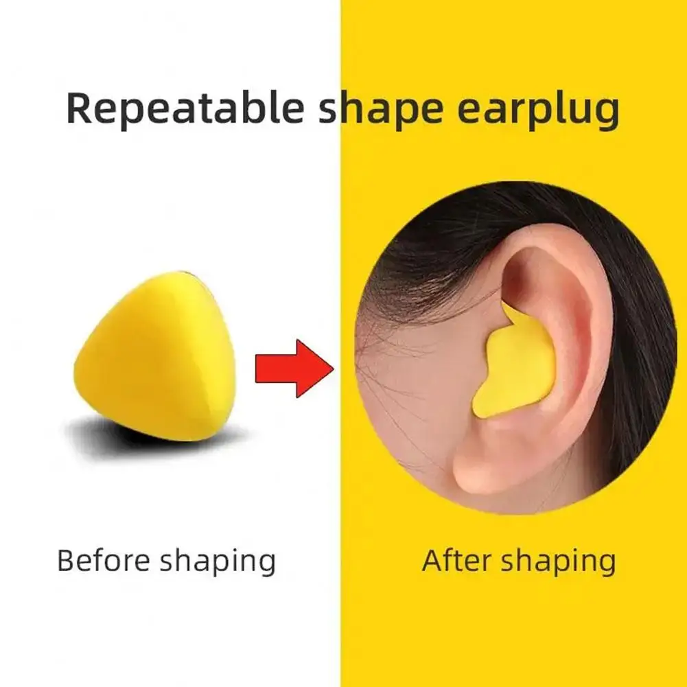 Anti-noise Ear Plugs Moldable Shaped Silicone Noise Sleeping Health Anti-Snoring Guard Aid Sleep Reduction Soft Care Earplu H5I3
Anti-noise Ear Plugs Moldable Shaped Silicone Noise Sleeping Health Anti-Snoring Guard Aid Sleep Reduction Soft Care Earplu H5I3