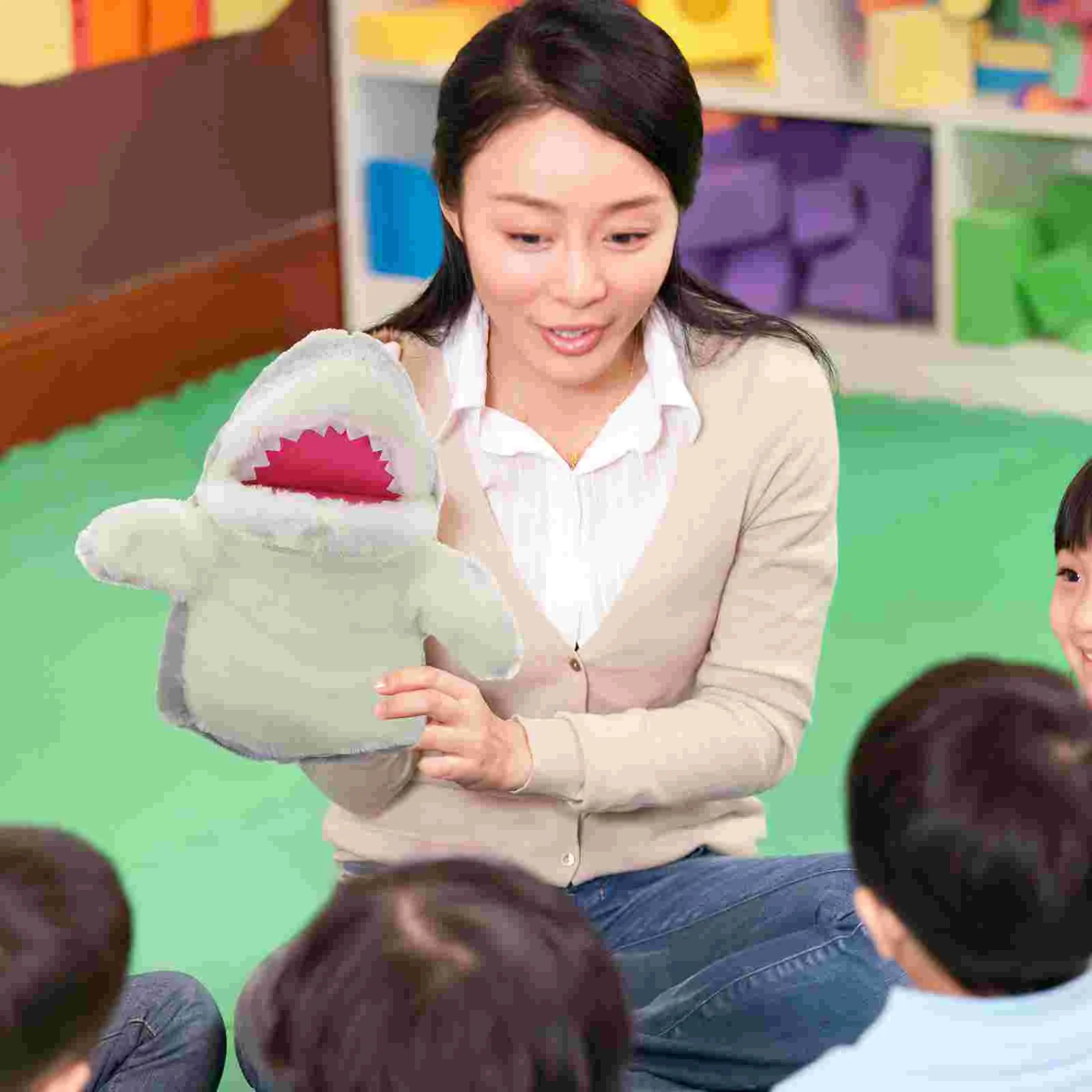 Stuffed Toy Hand Puppet Shark Kidspuppets For Animal Role Play Plush Show Theater
Stuffed Toy Hand Puppet Shark Kidspuppets For Animal Role Play Plush Show Theater