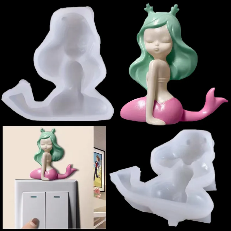 3D Mermaid Silicone Mold Mermaid Resin Mold for Coaster Epoxy Resin Art Supplies Uv Resin Molds Silicone Mold for Resin New
3D Mermaid Silicone Mold Mermaid Resin Mold for Coaster Epoxy Resin Art Supplies Uv Resin Molds Silicone Mold for Resin New
