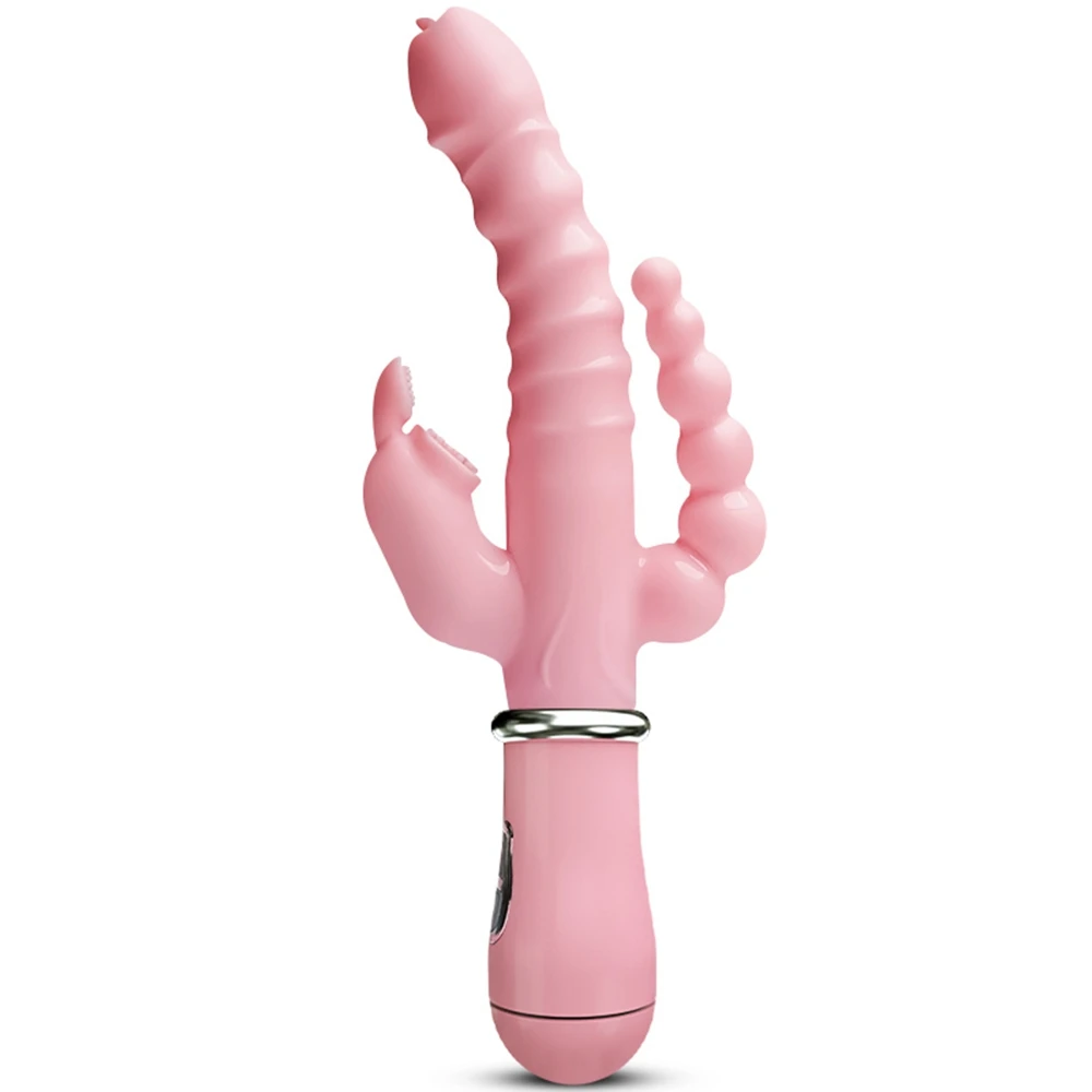 Vibromasseur lapin gode point G pour femme adulte, UNIS isseur de clitoris, pénis anal, double pénétration, léchage de langue, double jouet sexuel, le plus récent 6