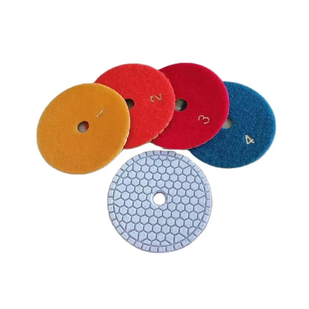 1 Set 4-Step 4"100mm Abrasive Diamond Wet Polishing Pad Polishing Sheet For Grinding Marble Granite Ceramic Glass Stone Concrete
1 Set 4-Step 4"100mm Abrasive Diamond Wet Polishing Pad Polishing Sheet For Grinding Marble Granite Ceramic Glass Stone Concrete