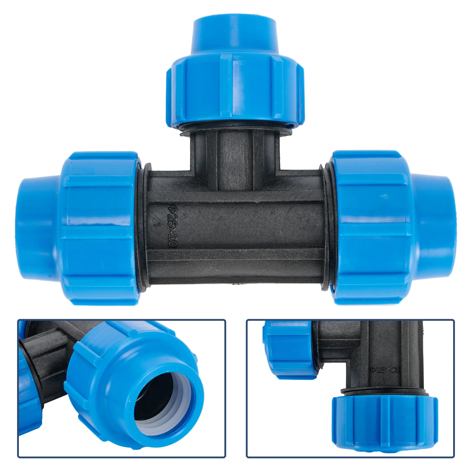 PP Screw Joint 90° Tee Reducer for PE Pipe Drinking Water System with Low Resistance and Large Amount of Water Passed
PP Screw Joint 90° Tee Reducer for PE Pipe Drinking Water System with Low Resistance and Large Amount of Water Passed