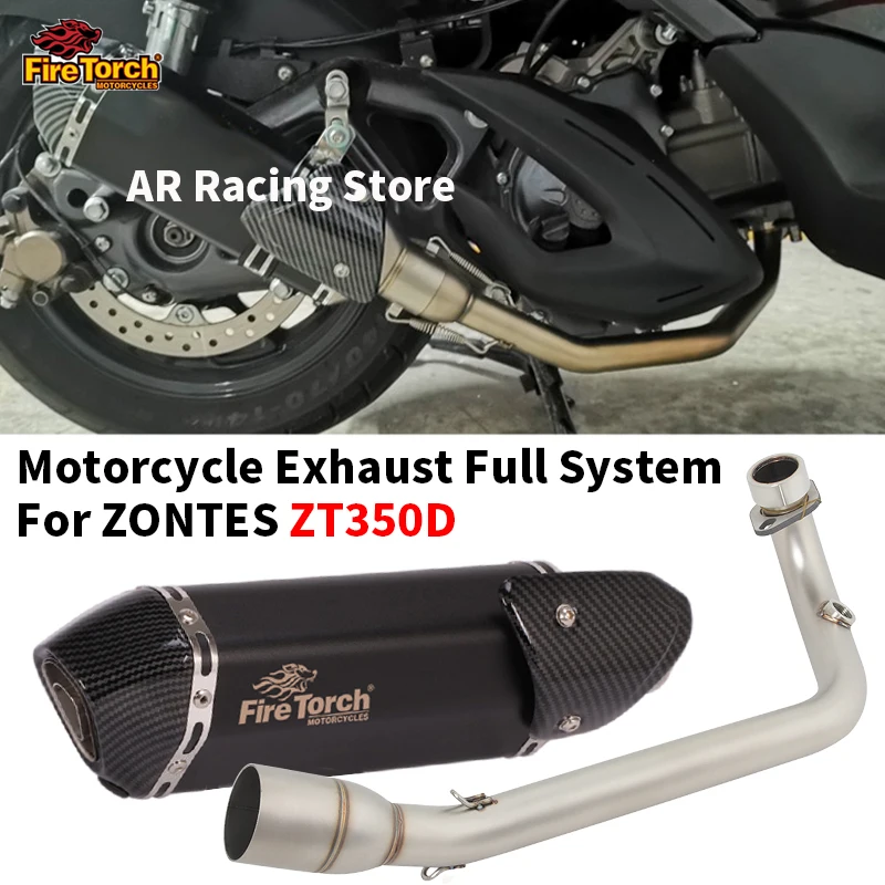 Slip On For ZONTES ZT350D 350D Full system Motorcycle Exhaust Escape Moto Front Mid Link Pipe With Muffler Removable DB Killer
Slip On For ZONTES ZT350D 350D Full system Motorcycle Exhaust Escape Moto Front Mid Link Pipe With Muffler Removable DB Killer