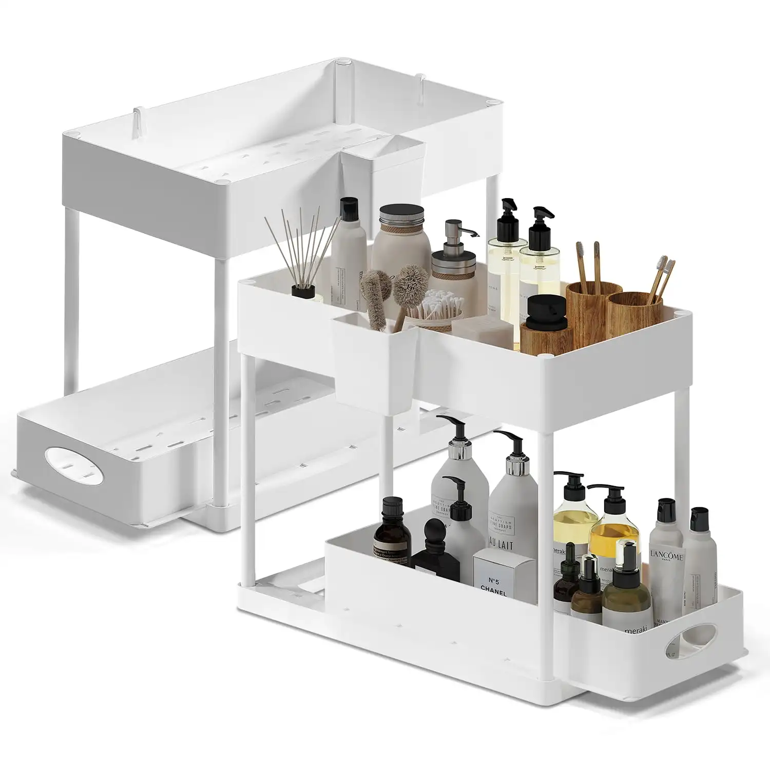 Hearth and Harbor Under Sink Organizer, Bathroom Cabinet Organizer Pull Out Sliding Draw, Under Cabinet Storage
Hearth and Harbor Under Sink Organizer, Bathroom Cabinet Organizer Pull Out Sliding Draw, Under Cabinet Storage