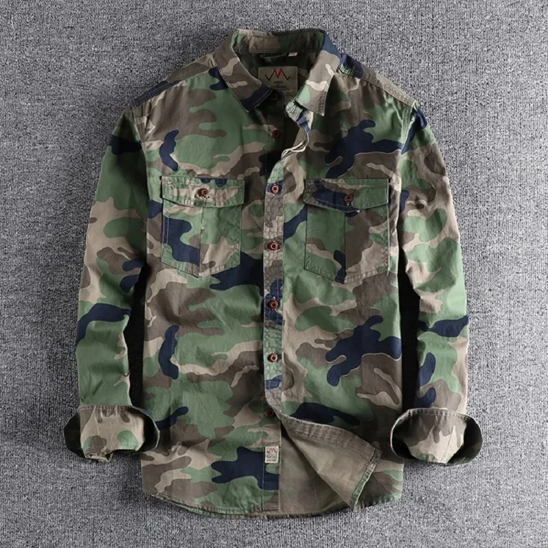 Men Camouflage Cargo Shirts High Quality Durable Outdoor Hiking Sport Daily Military Style Casual Youth Pocket Breasted Camicia
Men Camouflage Cargo Shirts High Quality Durable Outdoor Hiking Sport Daily Military Style Casual Youth Pocket Breasted Camicia