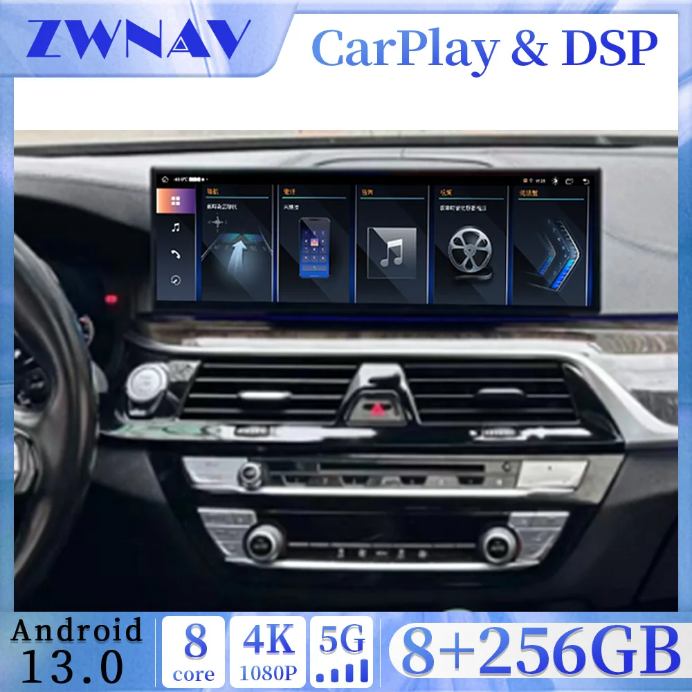 

14.9" 4K for BMW 5 Series G30 G38 2018-2023 Android 13.0 Carplay Car Radio GPS Stereo Video Player Multimedia Navigation Screen