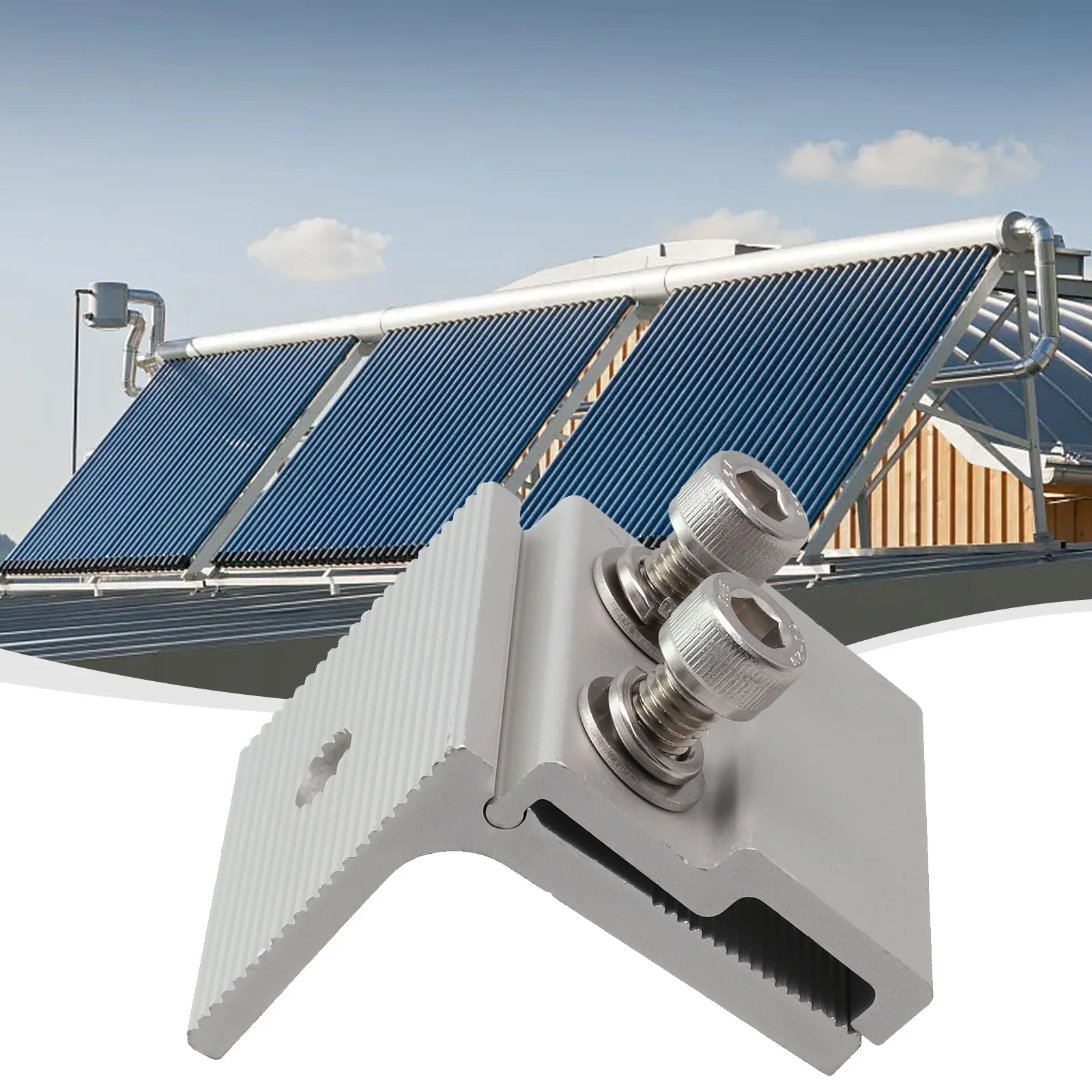 1pc Roof Rebate Clamp Aluminium PV Solar Panels Photovoltaic Solar Module Clamp Solar Panels Mounting Standing Seated Roof
1pc Roof Rebate Clamp Aluminium PV Solar Panels Photovoltaic Solar Module Clamp Solar Panels Mounting Standing Seated Roof