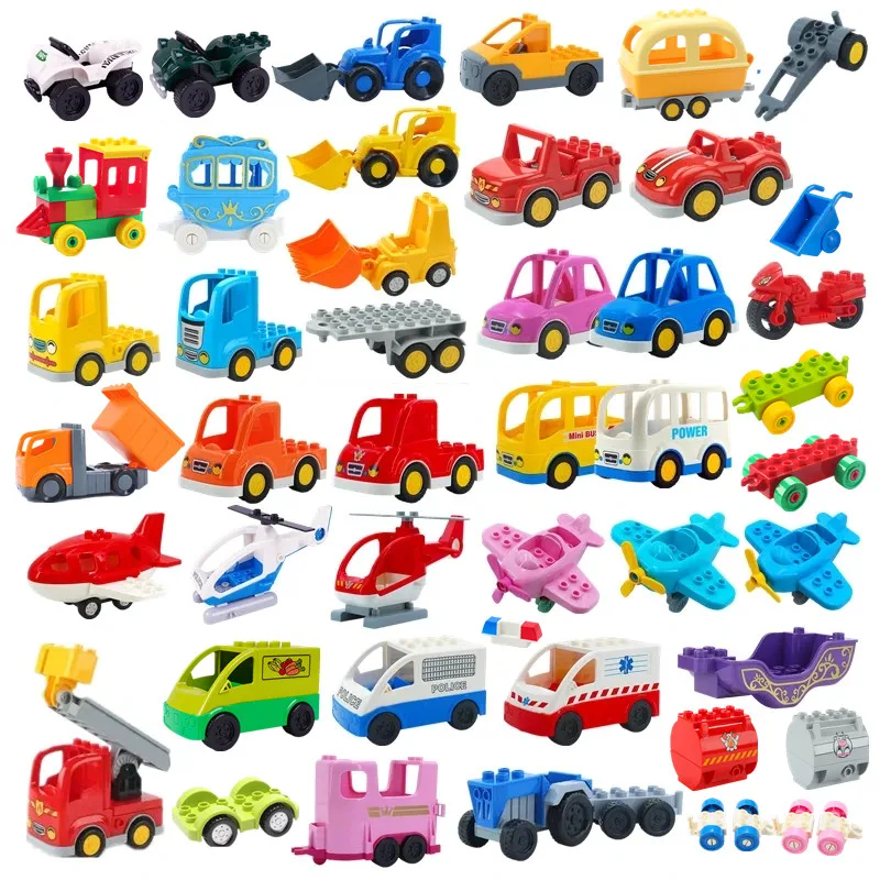 Large Building Blocks City Bus Plane Train Truck Racing Car Ambulance Compatible Duploee Big Traffic Brick Parts Educational Toy
Large Building Blocks City Bus Plane Train Truck Racing Car Ambulance Compatible Duploee Big Traffic Brick Parts Educational Toy