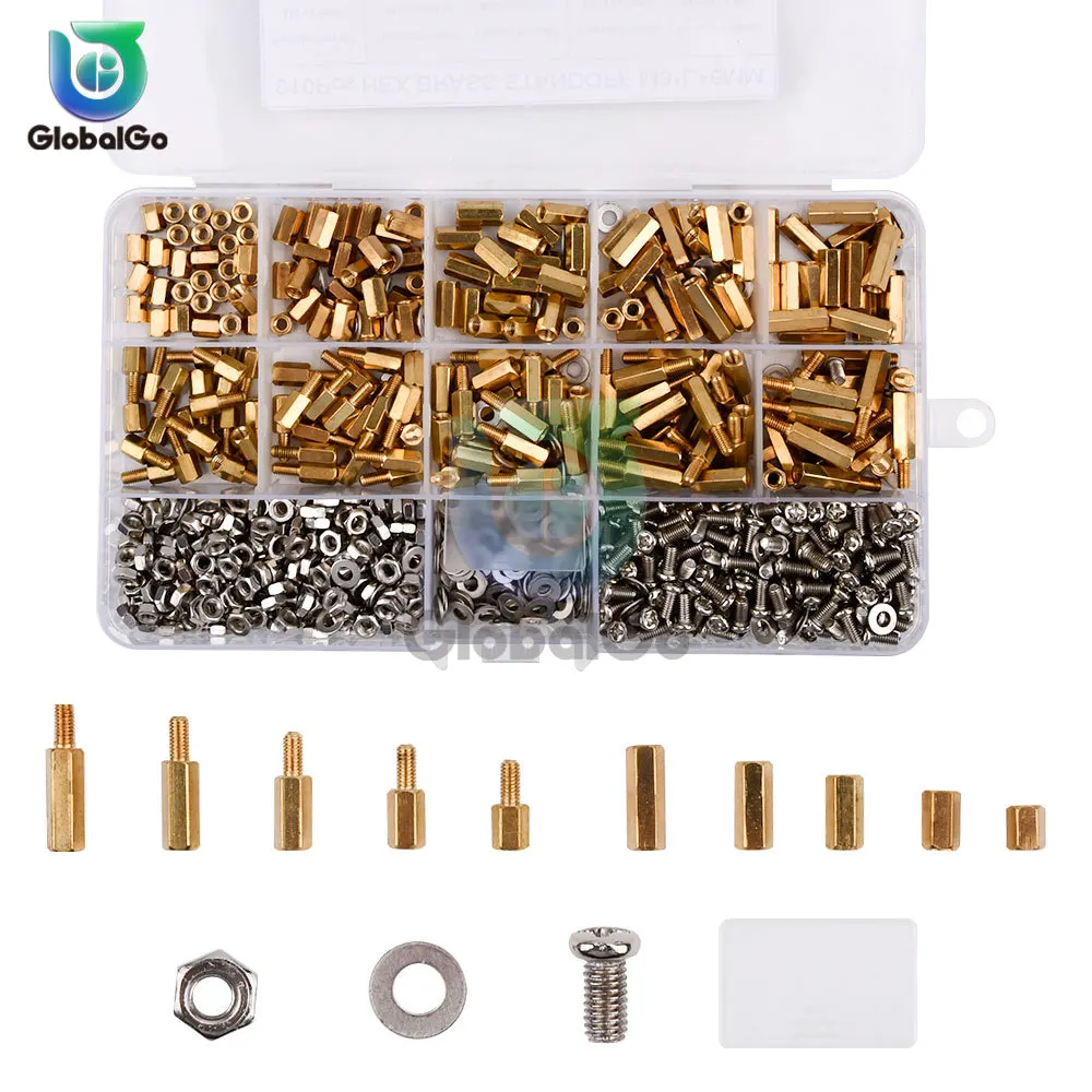 910PCS/set M3 Series Boxed Copper Stud Hex Stud Isolating Column Single Head Double Pass Copper Column Nut
910PCS/set M3 Series Boxed Copper Stud Hex Stud Isolating Column Single Head Double Pass Copper Column Nut