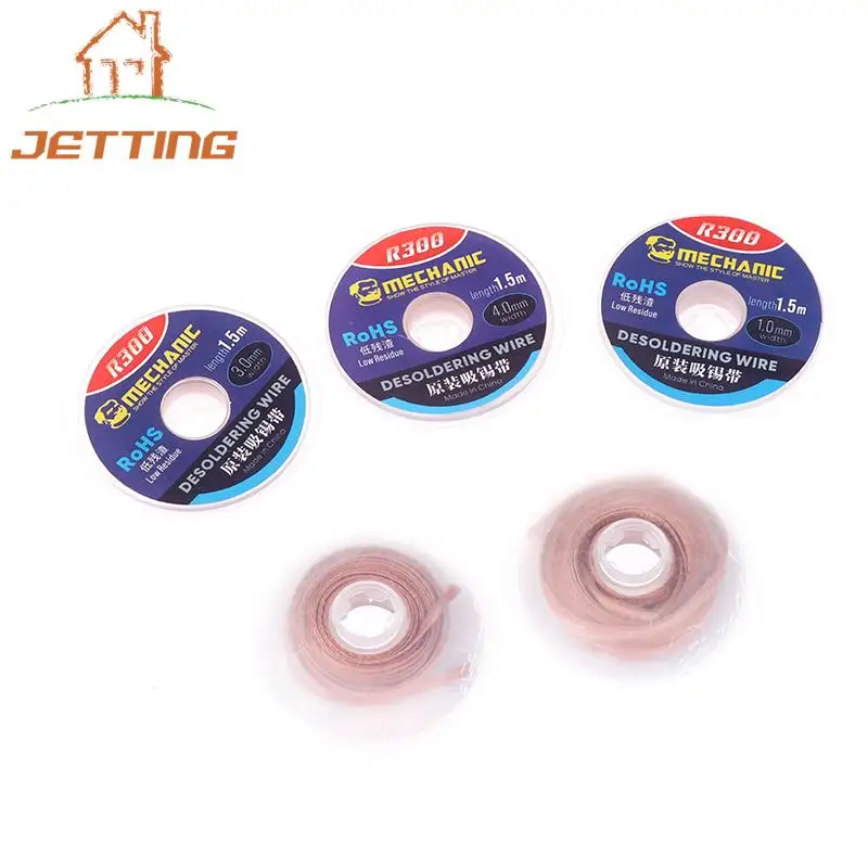R300 1.0/1.5/2.0/2.5/3.0/3.5/4.0MM 1.5M Solder Wick Remover Desoldering Wire Desoldering Braid BGA Soldering Tools
R300 1.0/1.5/2.0/2.5/3.0/3.5/4.0MM 1.5M Solder Wick Remover Desoldering Wire Desoldering Braid BGA Soldering Tools